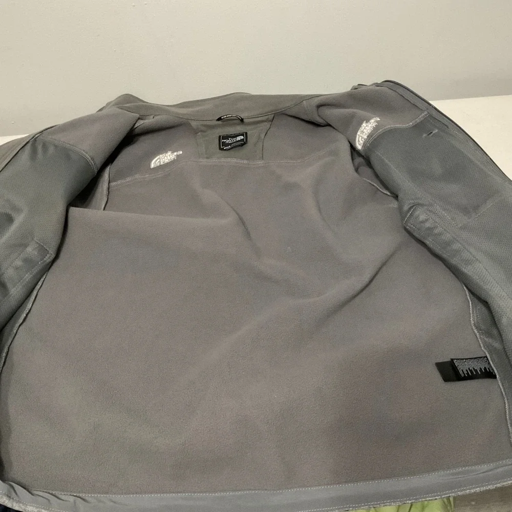 The North Face Apex windwall Softshell Jacket Mens Medium Grey Heather C757 T183